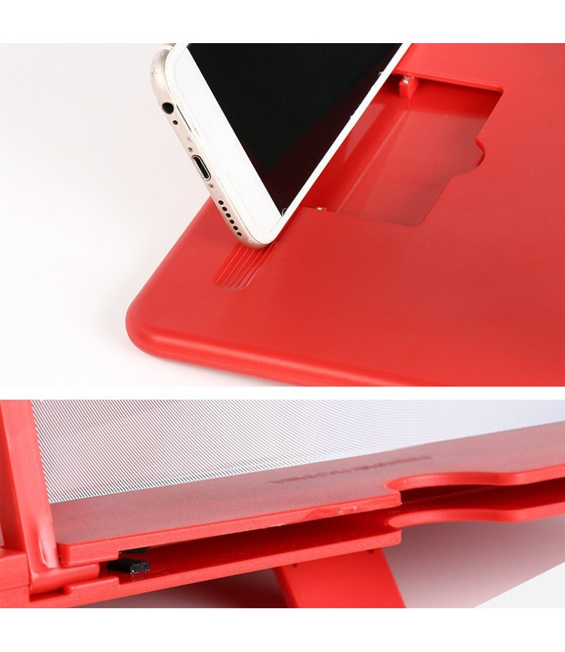  10 inch HD 3D Phone Screen Magnifier Enlarge 3-4 Times Foldable Eye Protect Movie Video Screen Amplifier Lazy Desktop Mou