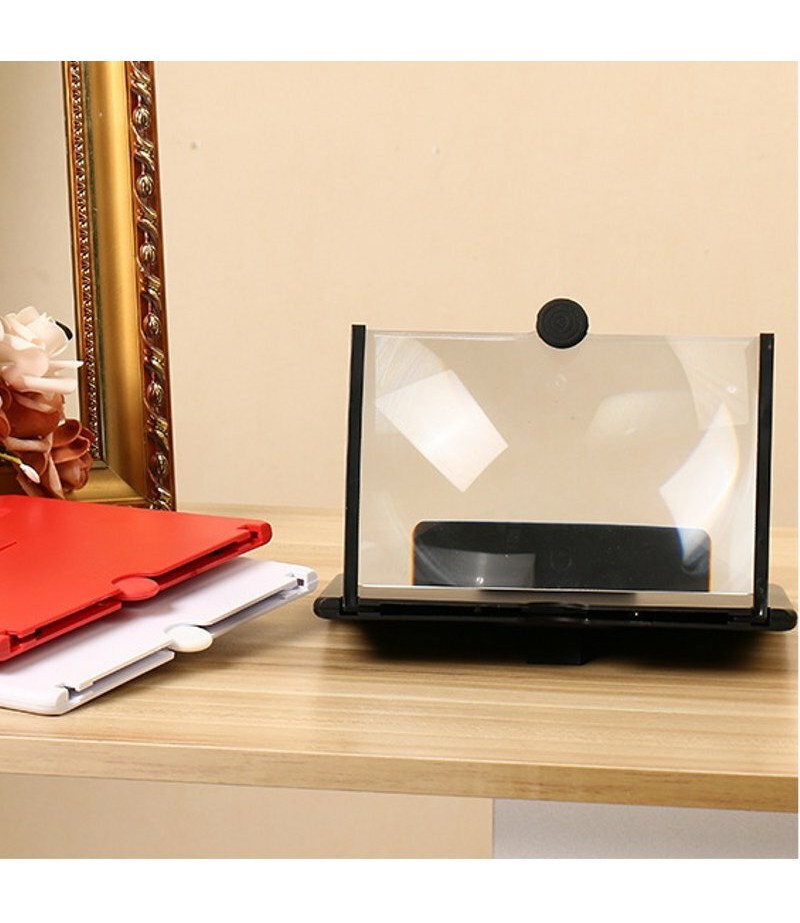  10 inch HD 3D Phone Screen Magnifier Enlarge 3-4 Times Foldable Eye Protect Movie Video Screen Amplifier Lazy Desktop Mou