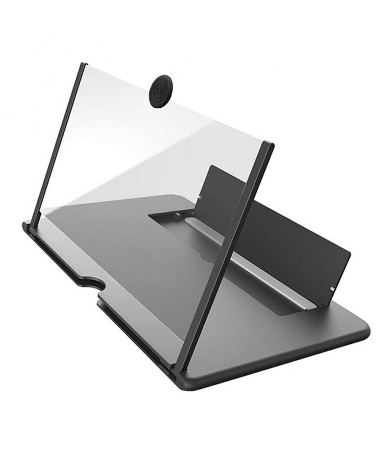  10 inch HD 3D Phone Screen Magnifier Enlarge 3-4 Times Foldable Eye Protect Movie Video Screen Amplifier Lazy Desktop Mou