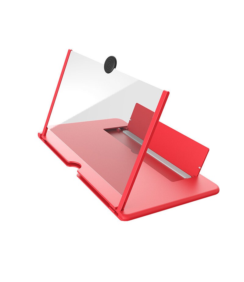 12 inch HD 3D Creative Foldable Phone Screen Magnifier Enlarge 3-4 Times Movie Video Screen Amplifier Lazy Desktop Mounts for al