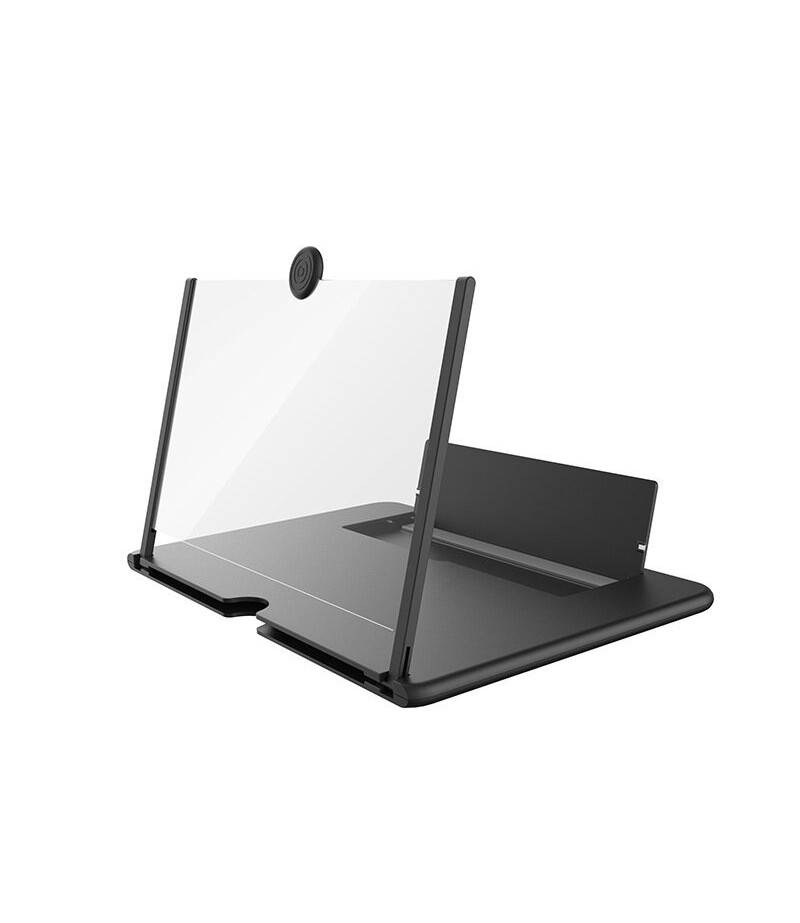 12 inch HD 3D Creative Foldable Phone Screen Magnifier Enlarge 3-4 Times Movie Video Screen Amplifier Lazy Desktop Mounts for al