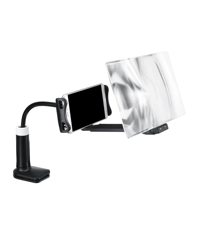 8 Inches 3D Phone Screen Magnifier Movie Video Amplifier Phone Holder For Smart Phones - Black 003