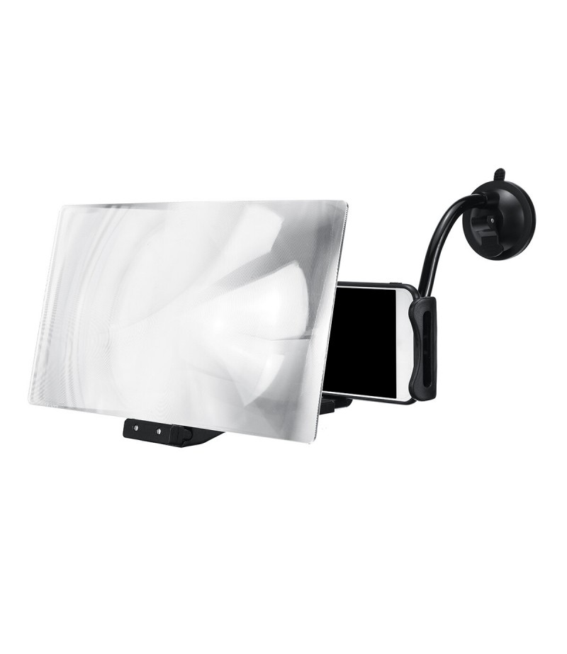 8 Inches 3D Phone Screen Magnifier Movie Video Amplifier Phone Holder For Smart Phones - Black 003