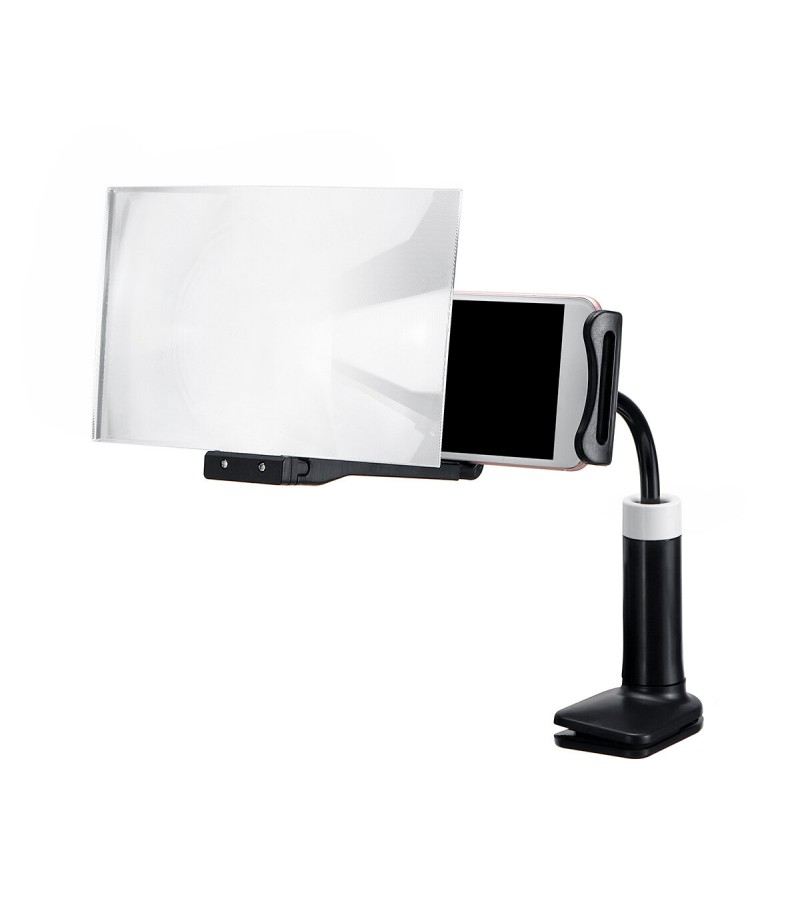 8 Inches 3D Phone Screen Magnifier Movie Video Amplifier Phone Holder For Smart Phones - Black 003
