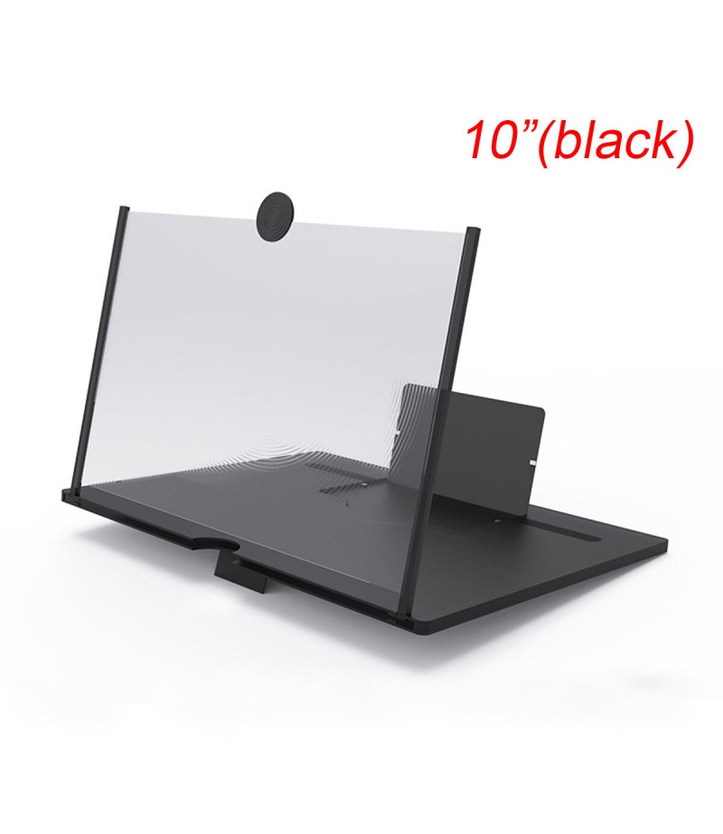 10/12 inch HD Screen Bracket Holder Phone Screen Amplifier Magnifier Stand Desktop Phone Holder - White 12