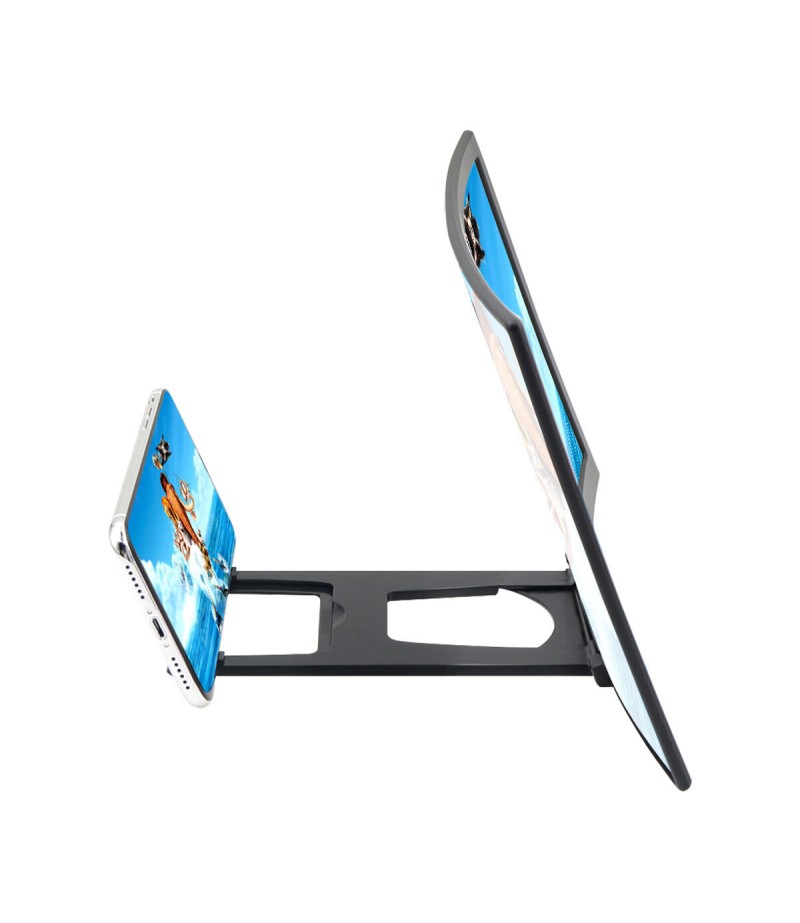 12 Inch Curved 3D HD Phone Screen Magnifier Movie Video Amplifier for Smart Phones Below 6.5 Inch for iPhone Huawei LG 