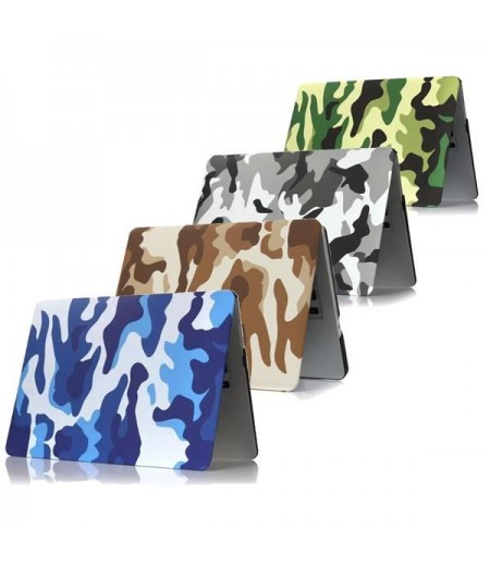 Camouflage Pattern PC Laptop Hard Case Cover Protective Shell For Apple Macbook Retina 15.4 Inch - Blue