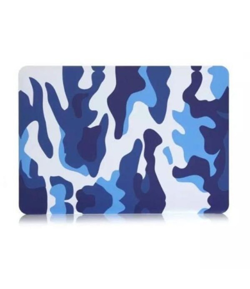 Camouflage Pattern PC Laptop Hard Case Cover Protective Shell For Apple Macbook Retina 15.4 Inch - Blue