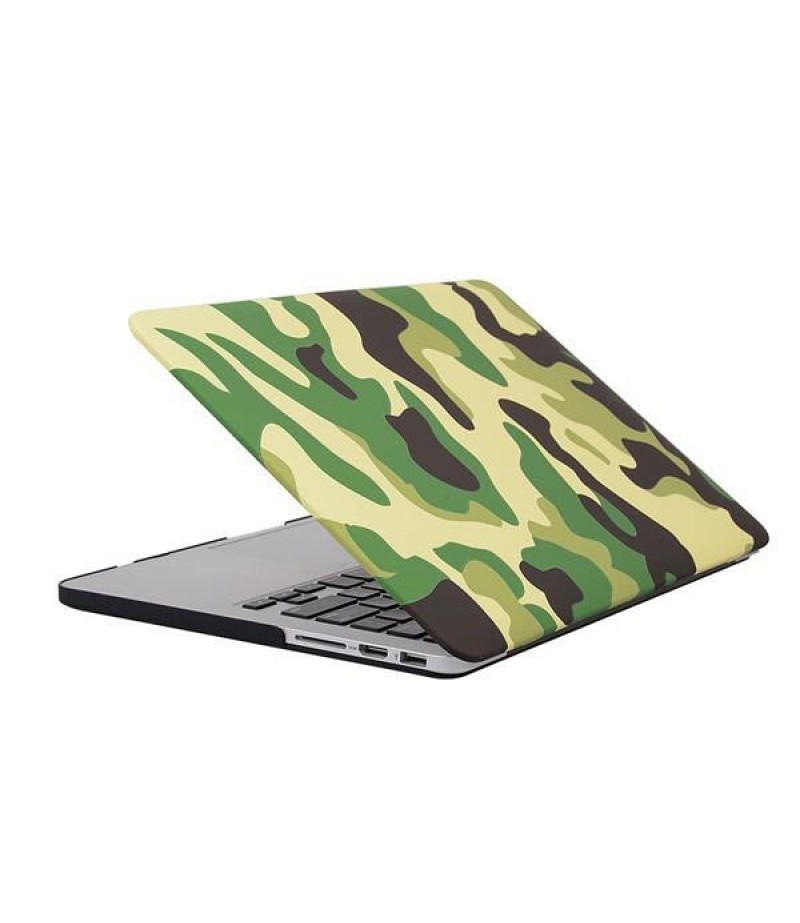 Camouflage Pattern PC Laptop Hard Case Cover Protective Shell For Apple Macbook Retina 15.4 Inch - Blue