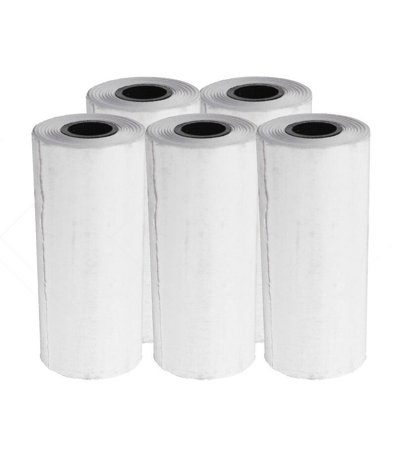 57*25 3/5 Rolls Pure Color Clear Photo Printing Paper Roll for Pocket Thermal Printer -  Yellow