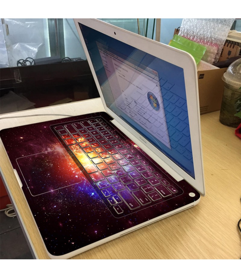 PAG Planet Fracture Decorative Laptop Decal Sticker Bubble Free Self-adhesive For Macbook Air 13 Inch