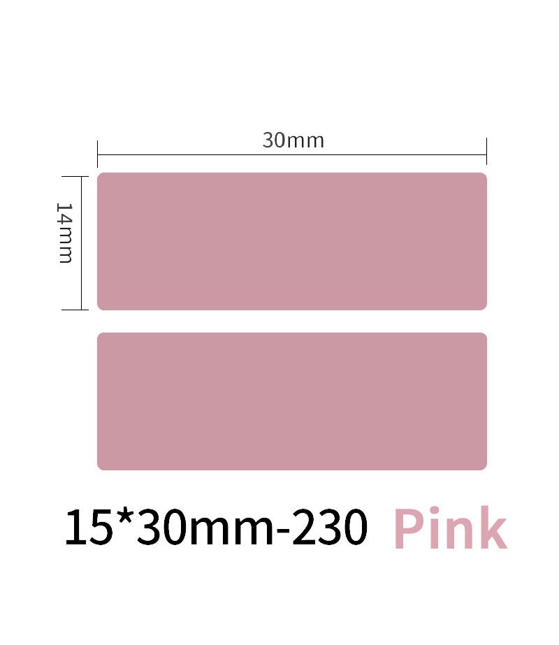  Pure Color Scratch-Resistant Thermal Printer Price Label Sticker Printing Paper - White