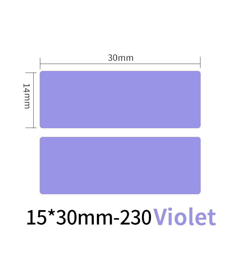  Pure Color Scratch-Resistant Thermal Printer Price Label Sticker Printing Paper - White