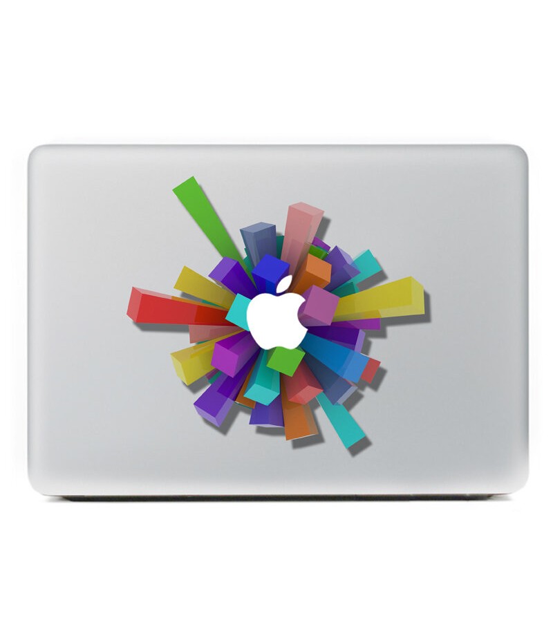 Removable 3D Effect Vinyl Decal Sticker Skin For Macbook 13 Inch - 2