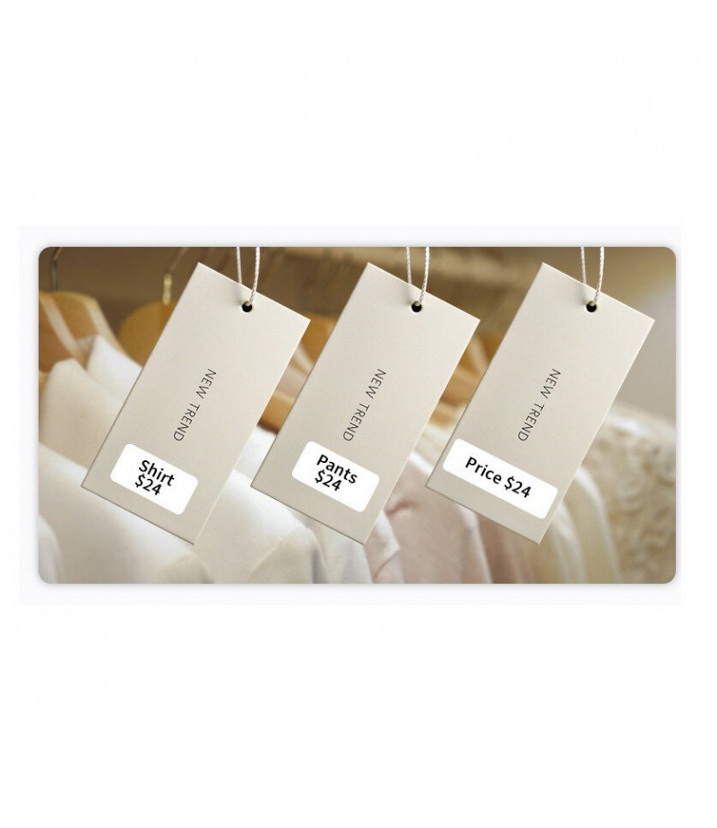  Pure Color Scratch-Resistant Thermal Printer Price Label Sticker Printing Paper - White