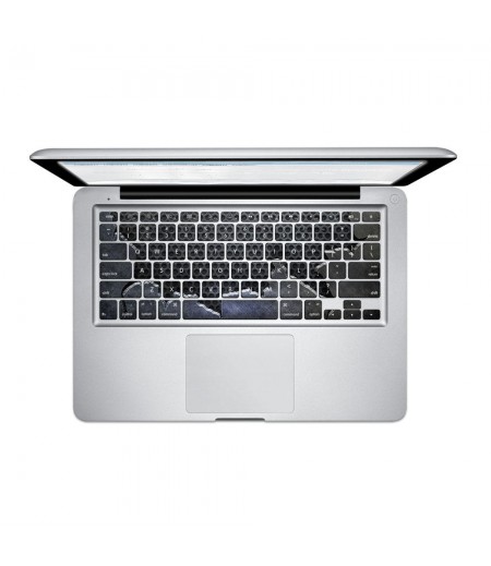PAG Fragmentary Steel Plate PVC Keyboard Bubble Free Self-adhesive Decal For Macbook Pro 13 15 Inch - 13 Inch
