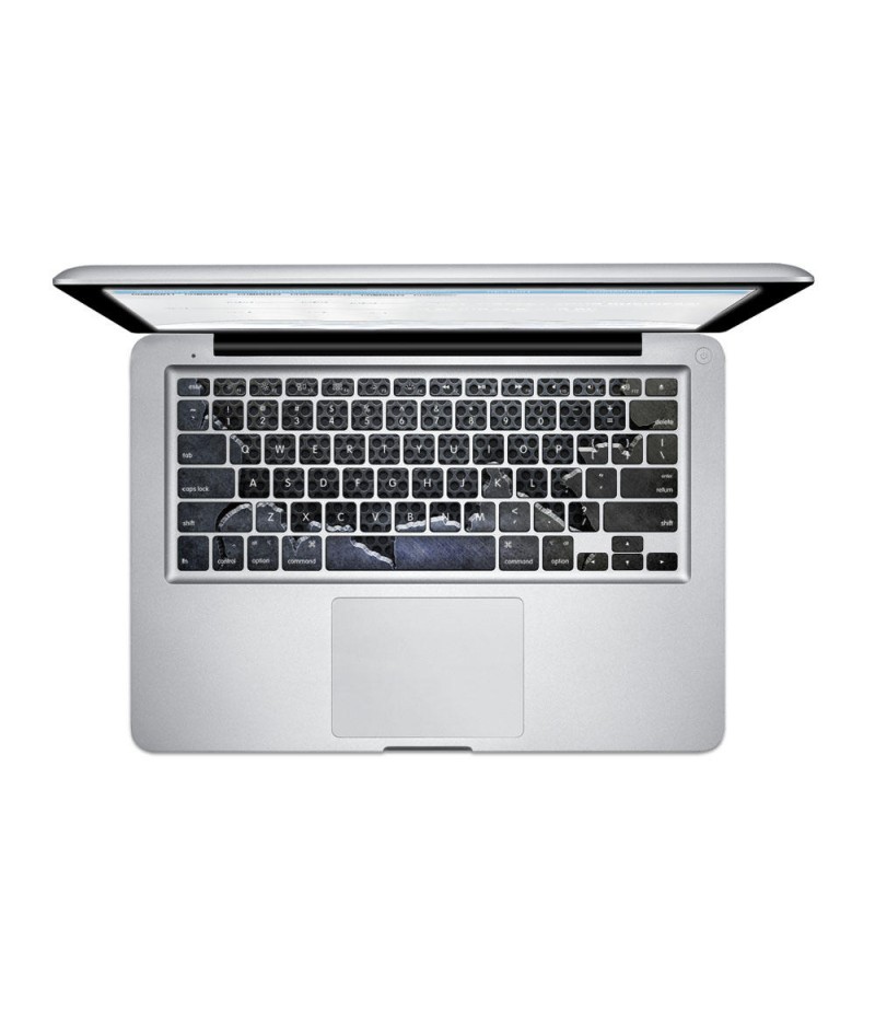 PAG Fragmentary Steel Plate PVC Keyboard Bubble Free Self-adhesive Decal For Macbook Pro 13 15 Inch - 13 Inch