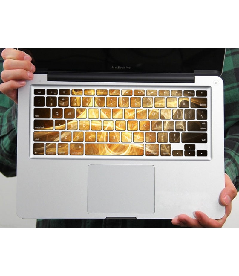 PAG Flowing Dazzling Cloud PVC Keyboard Bubble Free Self-adhesive Decal For Macbook Pro 13 15 Inch - 13 Inch