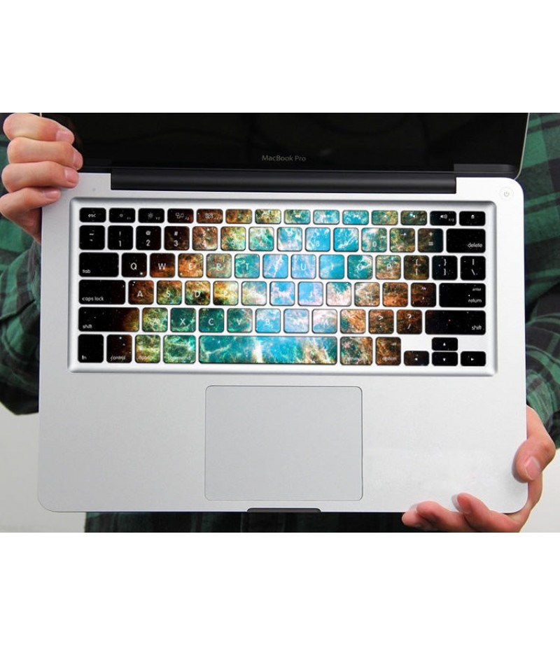 PAG The Night Blue Light PVC Keyboard Bubble Free Self-adhesive Decal For Macbook Pro 13 15 Inch - 13 Inch