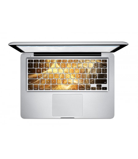 PAG Flowing Dazzling Cloud PVC Keyboard Bubble Free Self-adhesive Decal For Macbook Pro 13 15 Inch - 13 Inch