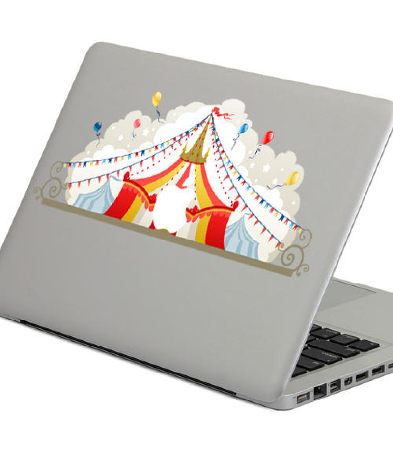 PAG Circus Decorative Laptop Decal Removable Bubble Free Self-adhesive Partial Color Skin Sticker