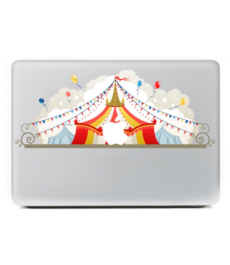 PAG Circus Decorative Laptop Decal Removable Bubble Free Self-adhesive Partial Color Skin Sticker