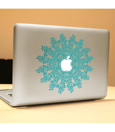 PAG Flower Ring Decorative Laptop Decal Removable Bubble Free Self-adhesive Skin Sticker