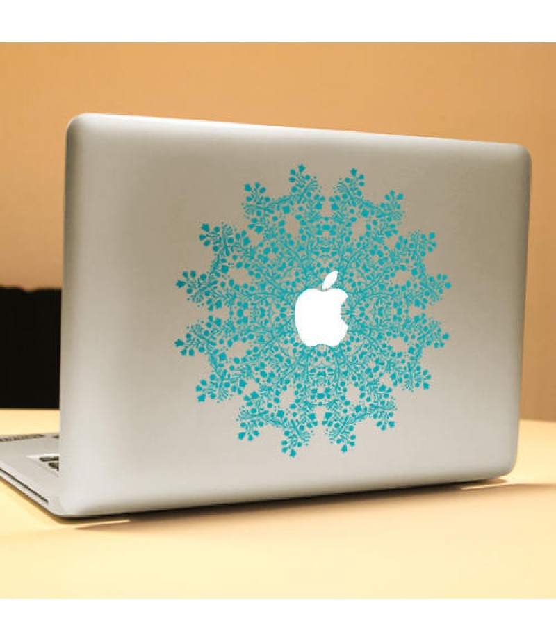 PAG Flower Ring Decorative Laptop Decal Removable Bubble Free Self-adhesive Skin Sticker