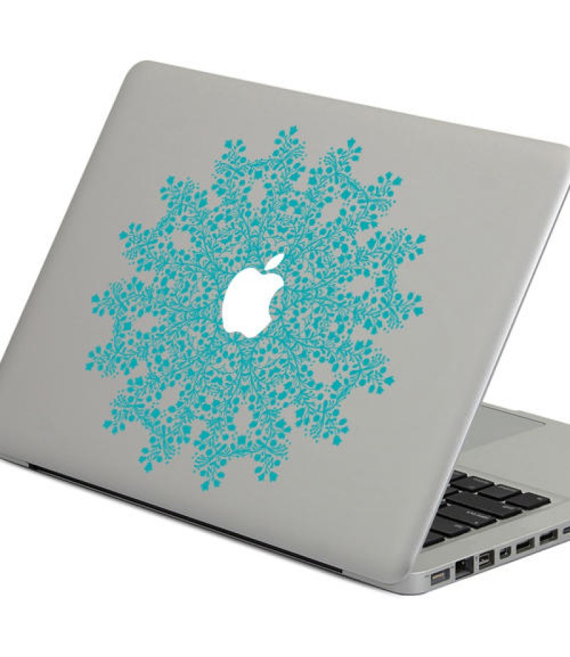 PAG Flower Ring Decorative Laptop Decal Removable Bubble Free Self-adhesive Skin Sticker