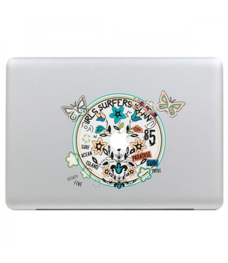 Butterfly Wreath Decal Vinyl Sticker Skin Shell Decoration Laptop Sticker Decal For Apple MacBook